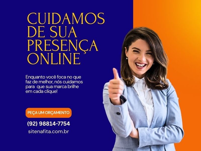 Cuidamos da Sua Presença Online – Site na Fita